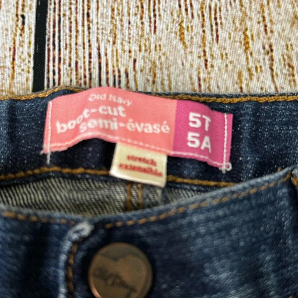 Pre-Loved EUC Old Navy Denim Jeans Boot-Cut Girls 5T